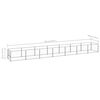vidaXL Dog Kennel Silver 7 m&sup2; Steel