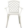 vidaXL 5 Piece Bistro Set Cast Aluminium White