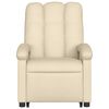 vidaXL Stand up Massage Recliner Chair Cream Fabric