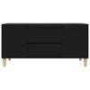 vidaXL TV Cabinet Black 102x44.5x50 cm Engineered Wood