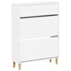 vidaXL Shoe Cabinet DELFT 78 x 24 x 103 cm Engineered Wood White