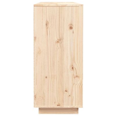 vidaXL Sideboard 110.5x35x80 cm Solid Wood Pine