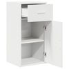 vidaXL Sideboard with Drawer White 38 x 34 x 75 cm