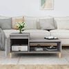 vidaXL Coffee Table Grey Sonoma 100x50x45 cm Engineered Wood