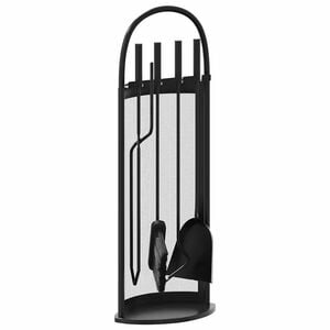 vidaXL 5 Piece Fireplace Tool Set 23x15x66 cm Steel