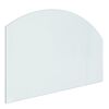 vidaXL Fireplace Glass Plate 80x50 cm