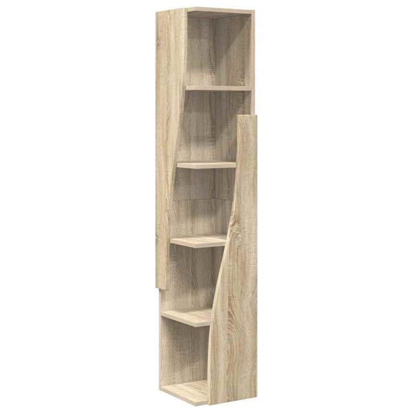 vidaXL Corner Cabinet Sonoma Oak 27.5x27x140cm Engineered Wood