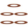 vidaXL suitable for Flat Tree Rings 5 pcs Rusty &Oslash;40/70 cm