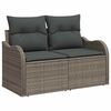 vidaXL Garden Sofa Set 7 pcs Grey Poly rattan