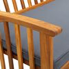 vidaXL Garden Bench with Cushion 119 cm Solid Acacia Wood