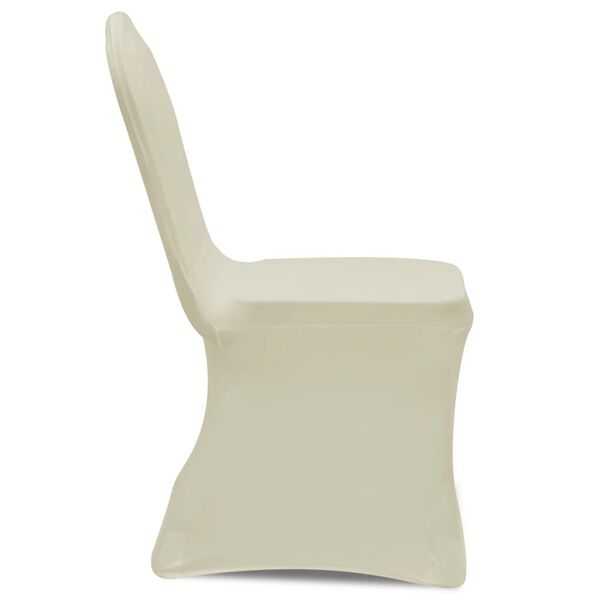 vidaXL 100 pcs Stretch Chair Covers Cream