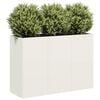 vidaXL Planter White 120x40x80 cm Cold-rolled Steel
