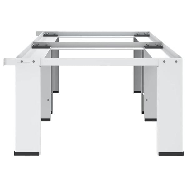 vidaXL Double Washing and Drying Machine Pedestal White