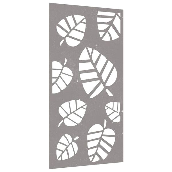 vidaXL Garden Wall Decoration 105x55 cm Corten Steel Leaf Design
