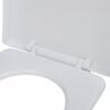 vidaXL Toilet Seats with Soft Close Lids 2 pcs Plastic White