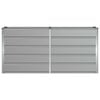 vidaXL Planter Light Grey 160 x 40 x 75 cm Steel
