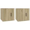 vidaXL Wall Mounted TV Cabinets 2 pcs Sonoma Oak 40x34.5x40 cm