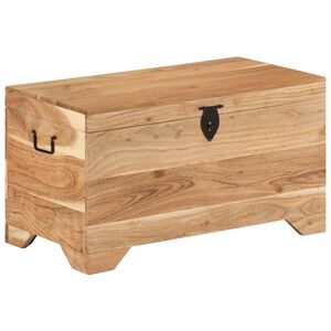 vidaXL Storage Chest | Natural wood | Solid acacia wood | Medium | Storage