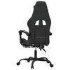 vidaXL Swivel Gaming Chair with Footrest Black&Camouflage Faux Leather