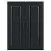 vidaXL Kitchen Cabinet with Door Black 60 x 31 x 80 cm Engineered Wood