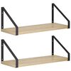 vidaXL Wall Shelves 2 pcs Sonoma Oak 40 x 16 x 15.5 cm