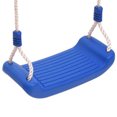 vidaXL Swing Seats with Ropes 2 pcs Blue 37x15 cm Polyethene