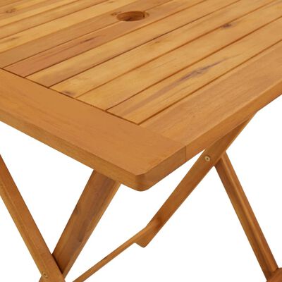 vidaXL Folding Garden Table 60x60x75 cm Solid Acacia Wood