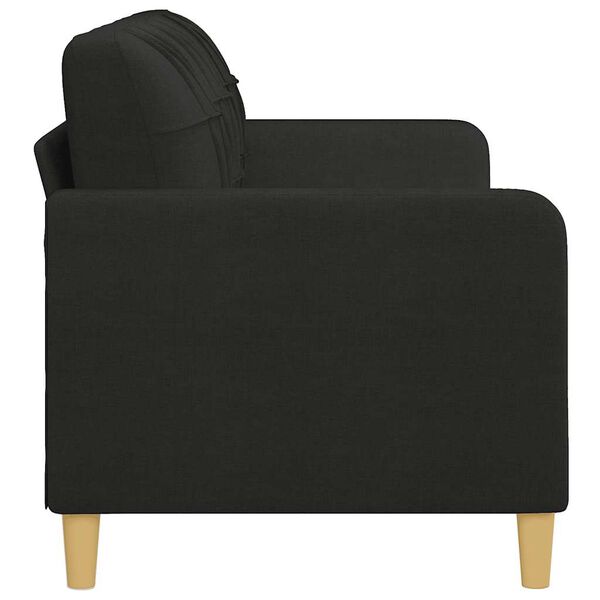 vidaXL 3-Seater Sofa Black 180 cm Fabric