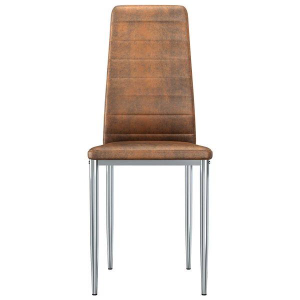 vidaXL Dining Chairs 2 pcs Brown 41.5 x 48 x 99 cm