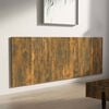 vidaXL Wall Headboard Smoked Oak 240x1.5x80 cm Engineered Wood