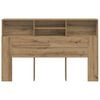 vidaXL Headboard Cabinet Artisan Oak 160x19x103.5 cm Engineered Wood