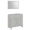 vidaXL Bathroom Furniture Set Concrete Grey Engineered Wood