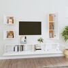 vidaXL 5 Piece TV Cabinet Set White Engineered Wood