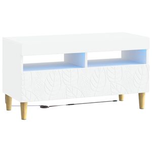 vidaXL LED TV Cabinet White Engineered Wood