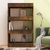 vidaXL Book Cabinet/Room Divider Smoked Oak 60x30x103 cm Engineered Wood