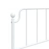vidaXL Metal Replace Headboard White 90 cm