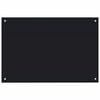vidaXL Kitchen Backsplash Black 90 x 60 cm Tempered Glass