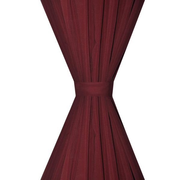 2 pcs Bordeaux Energy-saving Blackout Curtains Double Layer 140x245cm