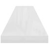 vidaXL Floating Wall Shelf High Gloss White 120x23.5x3.8 cm MDF