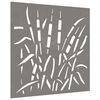 vidaXL Garden Wall Decoration 55x55 cm Corten Steel Grass Design