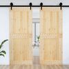 vidaXL Door NARVIK Natural 90 x 210 cm Solid Pine Wood