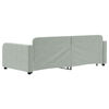 vidaXL Daybed with Trundle without Mattress Light Grey 90x190 cm