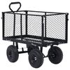 vidaXL Garden Hand Trolley Black 350 kg