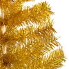 vidaXL Artificial Pre-lit Christmas Tree with Ball Set Gold 120 cm PET