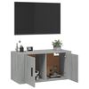 vidaXL Wall Mounted TV Cabinet Grey Sonoma 80x34.5x40 cm