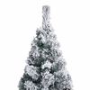 vidaXL Slim Artificial Pre-lit Christmas Tree with Ball Set Green 180 cm