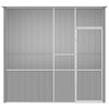 vidaXL Bird Cage Grey 215x78x200 cm Galvanised Steel