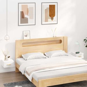 vidaXL Wall-mounted Bedside Cabinets 2 pcs High Gloss White 35x35x20 cm