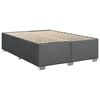 vidaXL Box Spring Bed with Mattress Black Queen Fabric
