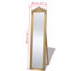 vidaXL Free-Standing Mirror Baroque Style 160x40 cm Gold